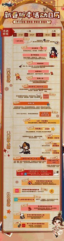 天涯明月刀手游新春版本活动日历详细排期一览