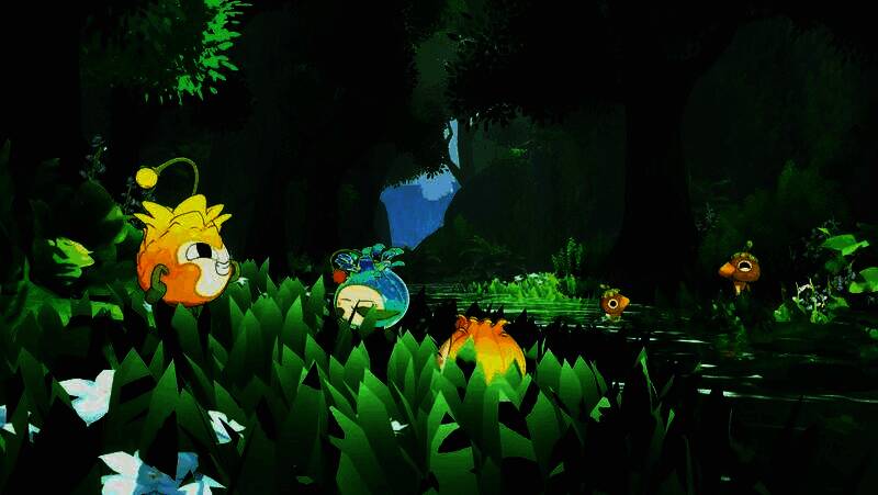 玩家与多种精灵合影场景，体现伙伴羁绊与情感连接