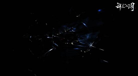 跨服战场激烈对战场景，多名侠客施展绝学，技能特效绚丽夺目