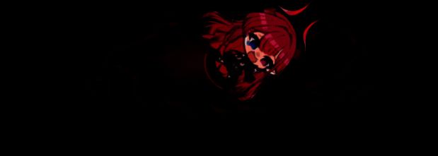 梅克琳达角色对话场景，手持法杖状指挥仪，空中浮现魔法阵光影