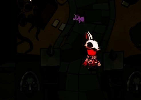 游戏内会议界面前的紧张对峙场景，恶魔猎手站在角落，其他玩家目光警惕地扫视周围，气氛凝重