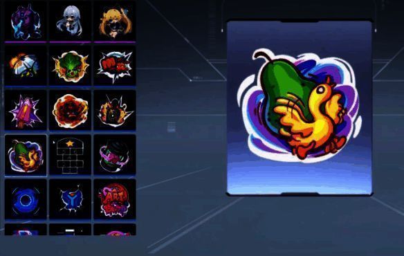 多名角色在地图中使用不同表情互动的场景，有人跳舞、有人举手投降，聊天框显示自定义文字