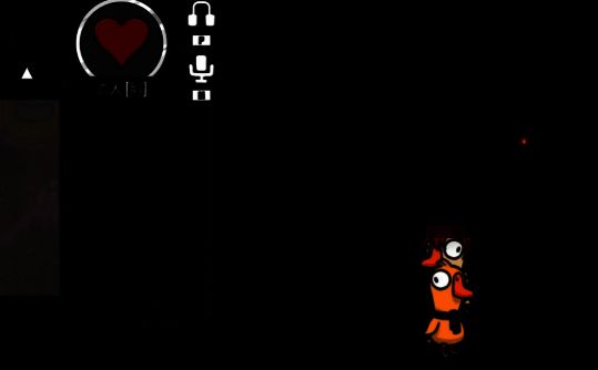 两名角色在会议室中低声交谈，周围其他玩家投来怀疑目光，展现恋人秘密沟通的紧张氛围