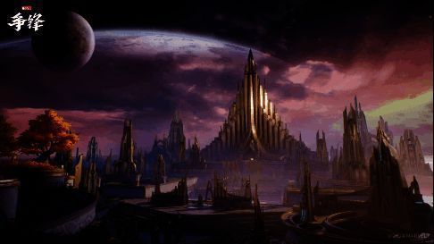 游戏内战斗场景截图，展现漫画风格渲染效果，线条清晰、色彩饱和，角色动作极具张力