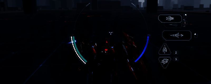 《解限机》中黑豹机甲战斗画面，机体持骑枪蓄力，盾牌展开，正面对抗另一台近战机甲