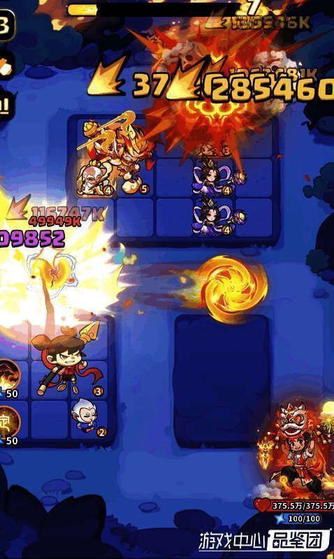 断筋技能触发，一只残血小怪瞬间消失，显示‘秒杀’字样