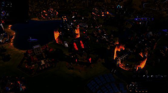 《文明6》风格的机甲单位在地图上行进，展现高科技战争氛围