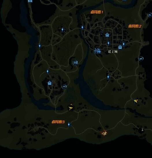 卤阿鹿第一与第二只位置标记图