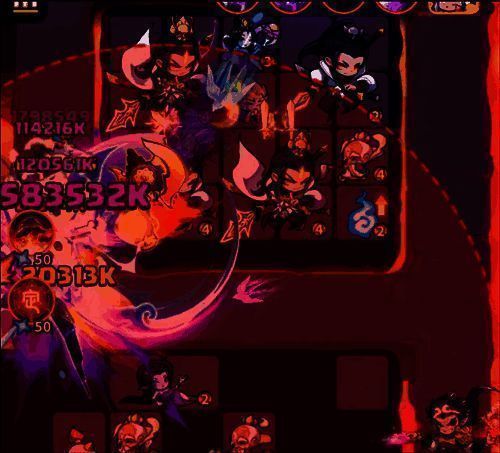 雷系英雄站位对比图，展示正确与错误摆放对输出的影响