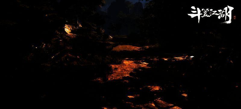 玩家在《斗笠江湖》中自由探索广袤地图，穿越竹林、古庙与城镇，NPC互动丰富，环境细节逼真