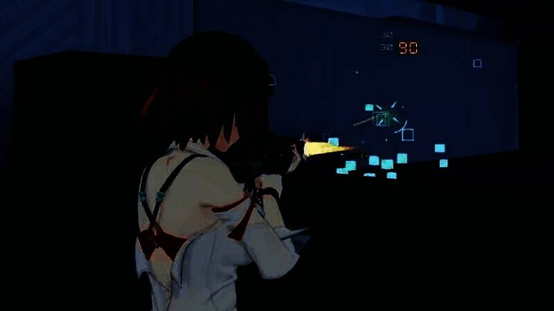 剪刀手全体成员合影概念图，七人站于高塔之上，俯瞰崩坏的城市景观