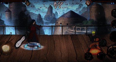 黑绝附身机制演示动图，显示忍者移动时触发霸体状态