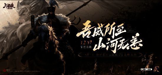 威张辽角色立绘展示，身穿铠甲，目光如炬，背景为烽火边关，气势凛然