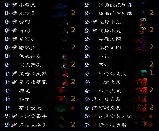 战斗场面截图：盗贼玩家场上站有三只潜行3/3随从，噗嗤噗嗤奥已登场，对手法师血量岌岌可危