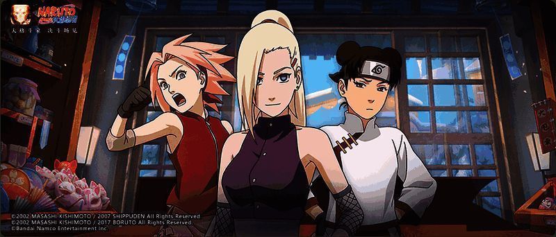 购物甜心活动界面，女忍头顶愿望气泡，学员需快速选择对应礼物