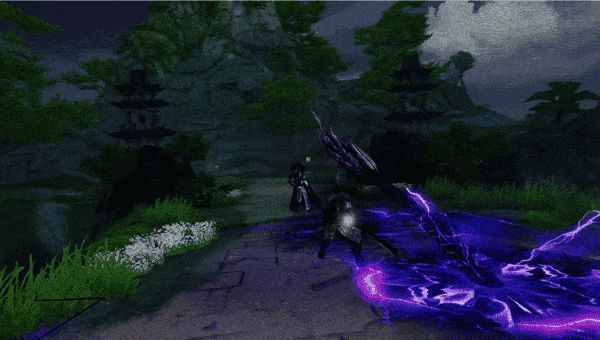 多条光影龙在战场中穿梭攻击，敌人被击飞控制，场面震撼