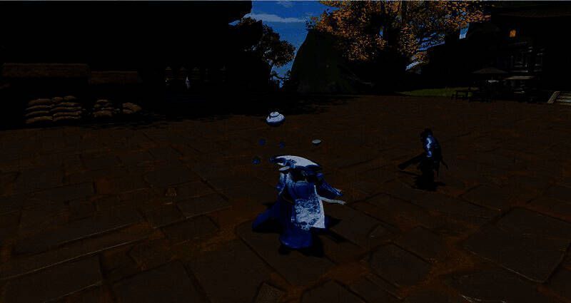 拾得周身茶雾升腾，地面泛起高温波纹，敌人痛苦挣扎