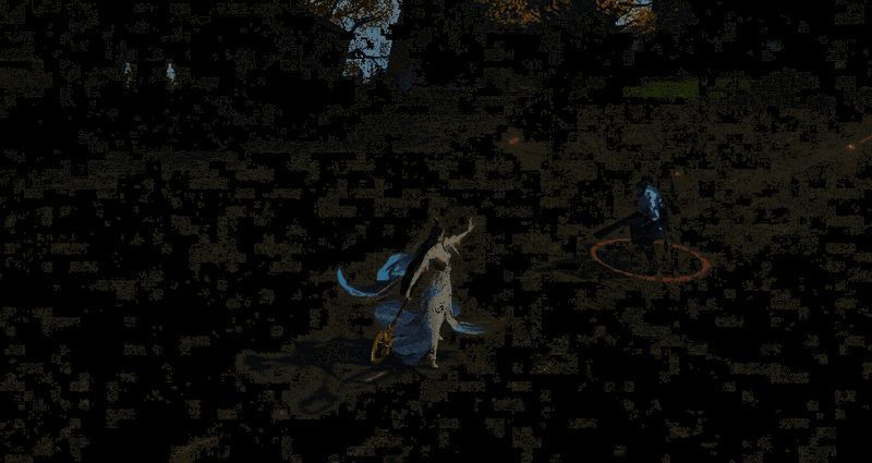 慕珊高举法杖，天空裂开，陨石如雨落下