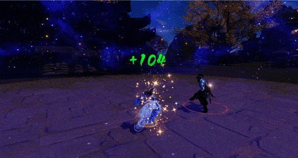 星海扩散，光芒万丈，敌人被卷入星流之中