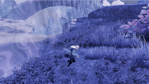 紫色毒雾从边缘蔓延，地图边界亮起红色警戒线，提示危险区域