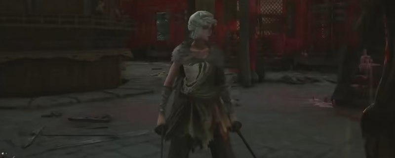 《明末：渊虚之羽》游戏内双剑流派实战画面：角色腾空旋斩，双剑残影交织，地面浮现青色剑气涟漪，UI界面清晰显示瞬息斩CD归零与吸血数值跳动