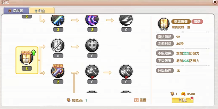 对比示意图：左侧为旋风斩覆盖的圆形AOE范围红圈，右侧为裂地斩扇形打击区（约120度角），扇形尖端标注‘破甲-25%’图标