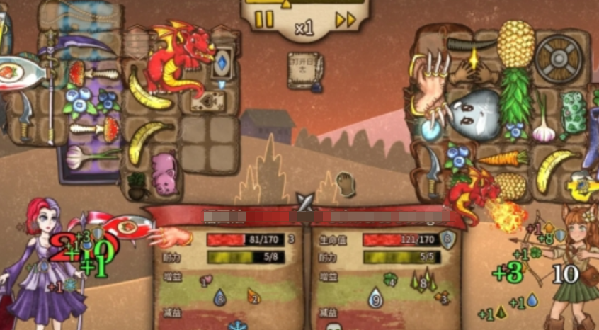 背包空间管理示意图：4×4网格被清晰划分为红（攻击区）、蓝（防御区）、黄（功能区）三区块，箭头标注‘压缩卷轴’向黄区移动腾出空间，右下角显示实时格子利用率92%