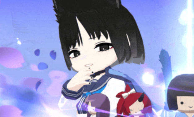 实战场景示意图：桐生桔梗位于后排中央，前方振动角色正倾泻火力，地面浮现棋盘残影与多个敌人头顶的减防debuff，右上角显示全队必杀技冷却进度大幅缩短